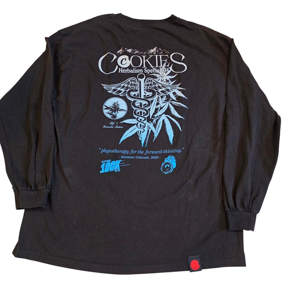 Cookies Zumiez 100K Herbalism Specialists‎ Long Sleeve Shirt Black XL